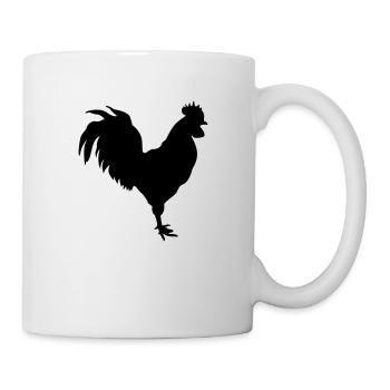 Hahn - Tasse - Weiß - Rechts