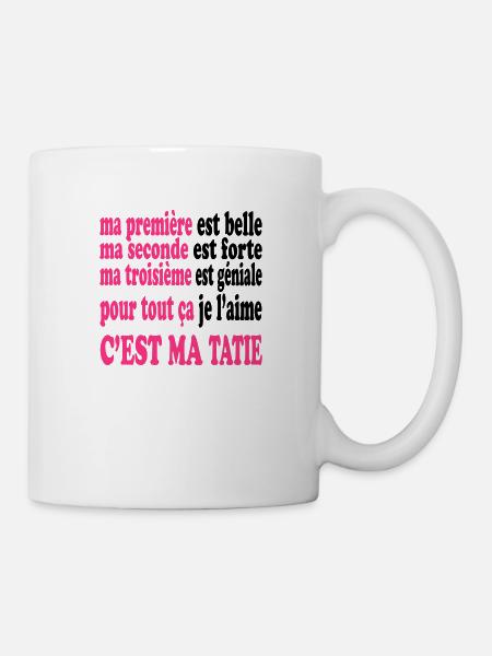 Ma tatie est belle - Mug blanc - blanc