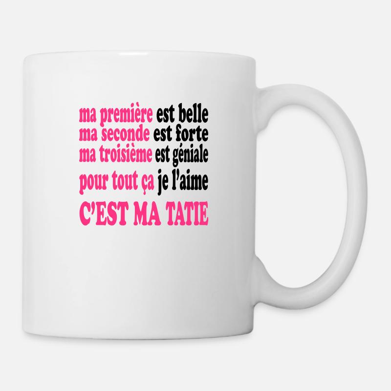 Ma tatie est belle - Mug blanc - blanc