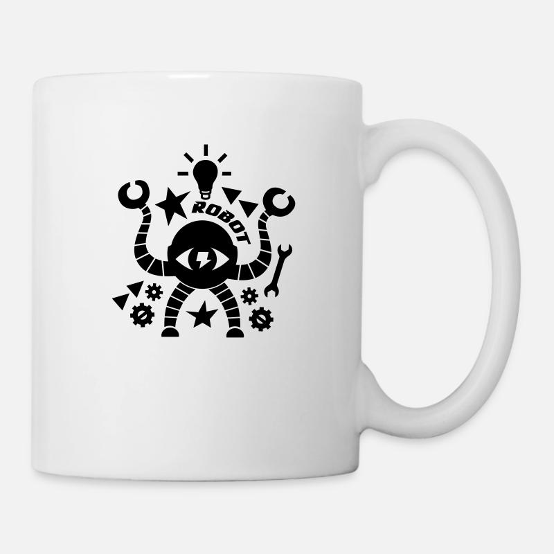 Roboter - Tasse - Weiß