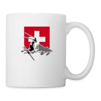 Swiss Ski Alpine - Tasse - Weiß - Rechts