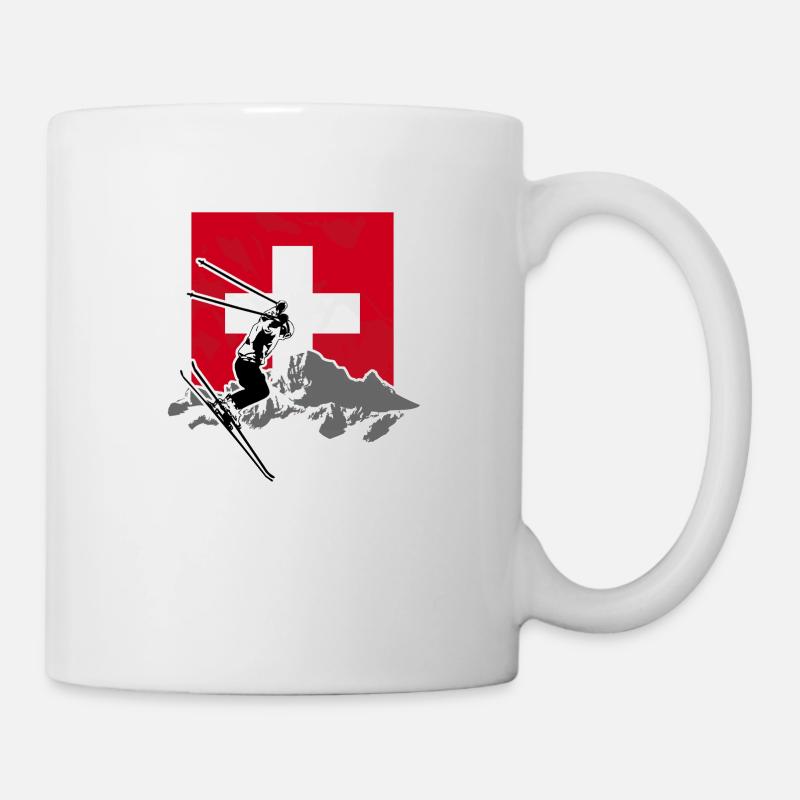 Swiss Ski Alpine - Tasse - Weiß