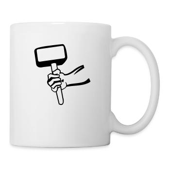 hammer - Tasse - Weiß - Rechts