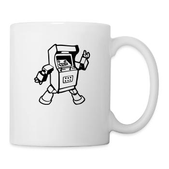 geek Videospiele Arcade Automat lustig Spaß - Tasse - Weiß - Rechts
