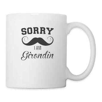 Aquitaine Gironde 33 Humour Sorry I am Girondin - Mug blanc - blanc - Droite