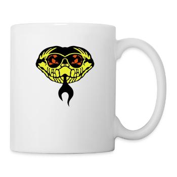 sonnenbrille schlange zunge viper 1202 - Mug blanc - blanc - Droite