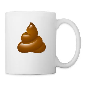 Smiley Poo - Tasse - Weiß - Rechts