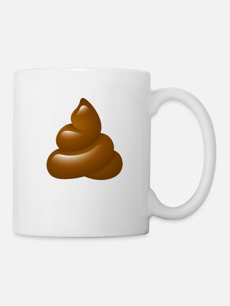 Smiley Poo - Mug - white