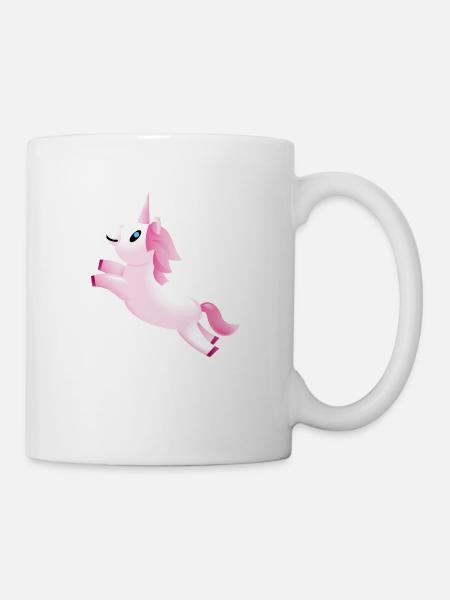 Smiley Unicorn - Mug blanc - blanc