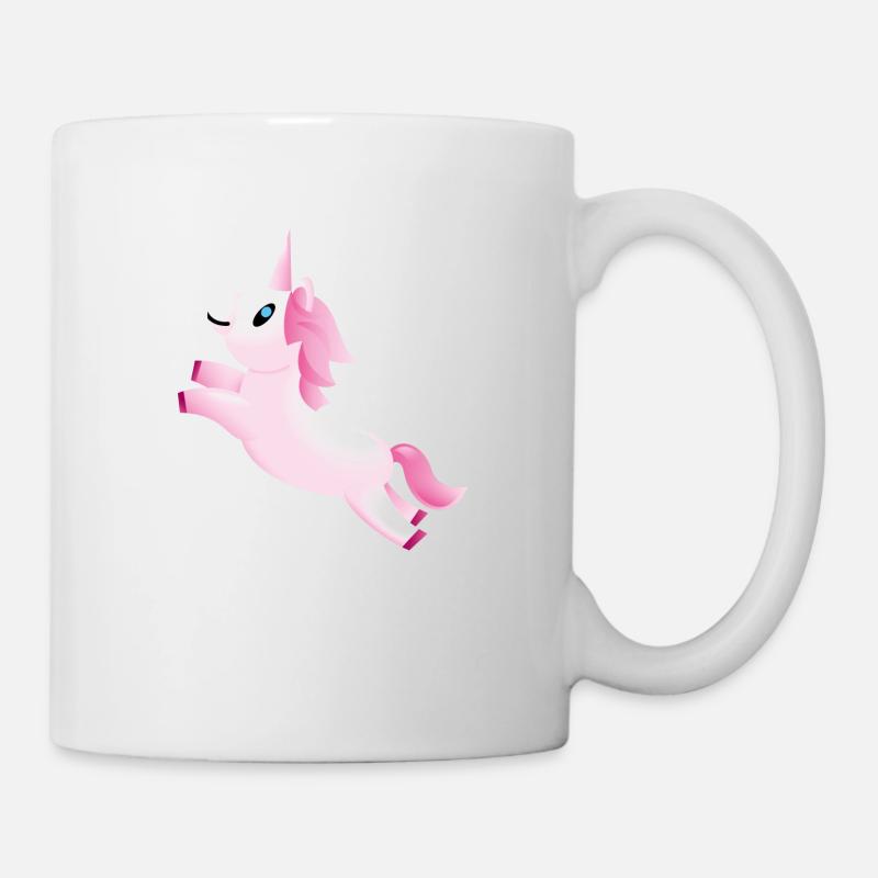 Smiley Unicorn - Tasse - Weiß