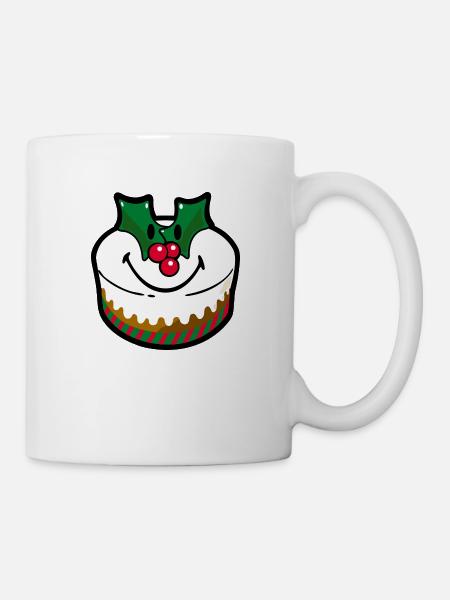 Smiley Cake Christmas - Tasse - Weiß