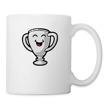 Smiley Trophy - Mug blanc - blanc - Droite