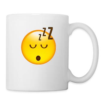 Smiley Sleeping - Mug blanc - blanc - Droite