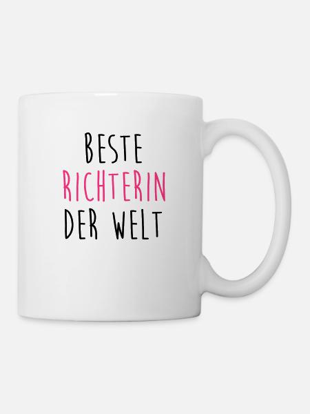 Richter Richterin Recht Gericht Rechtsanwalt - Tasse - Weiß