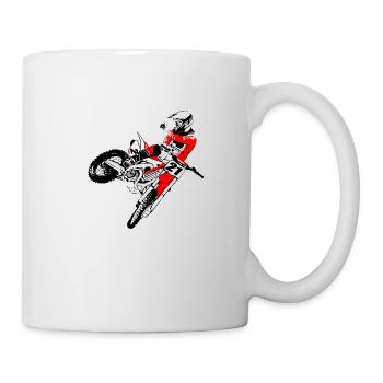 Moto Cross - MX - Supercross - Mug - white - Right