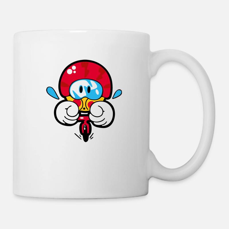 Smiley Cycling - Tasse - Weiß