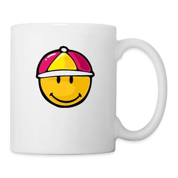 Smiley Jockey - Mug blanc - blanc - Droite