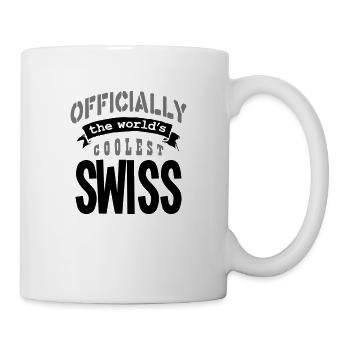 swiss officially the worlds coolest copy - Mug - white - Right