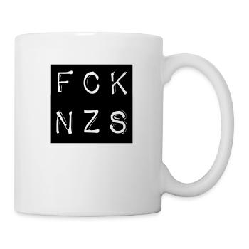 FCK NZS - Fuck Nazis - NO PEGIDA - Mug blanc - blanc - Droite