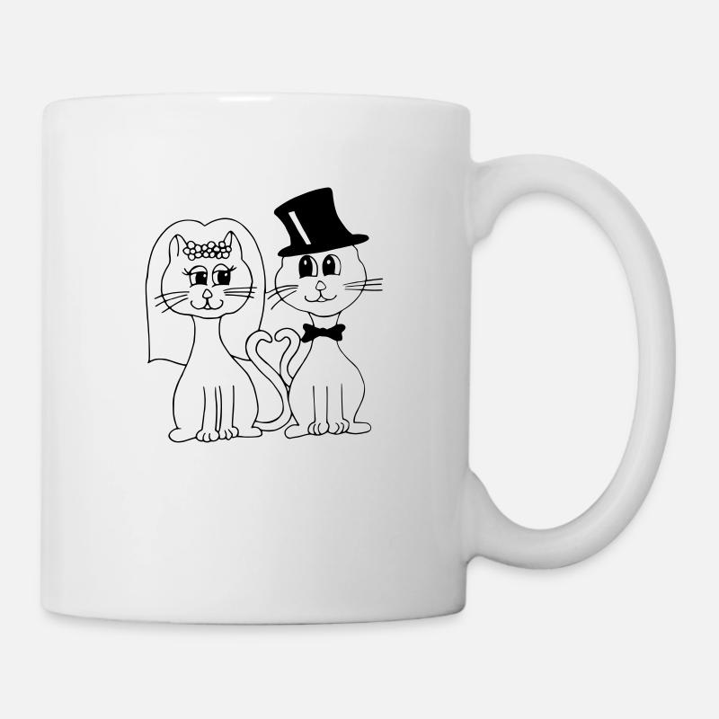 Cat Wedding - Mug - white