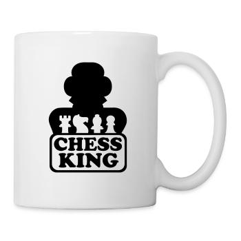 Chess King Schach - Tasse - Weiß - Rechts