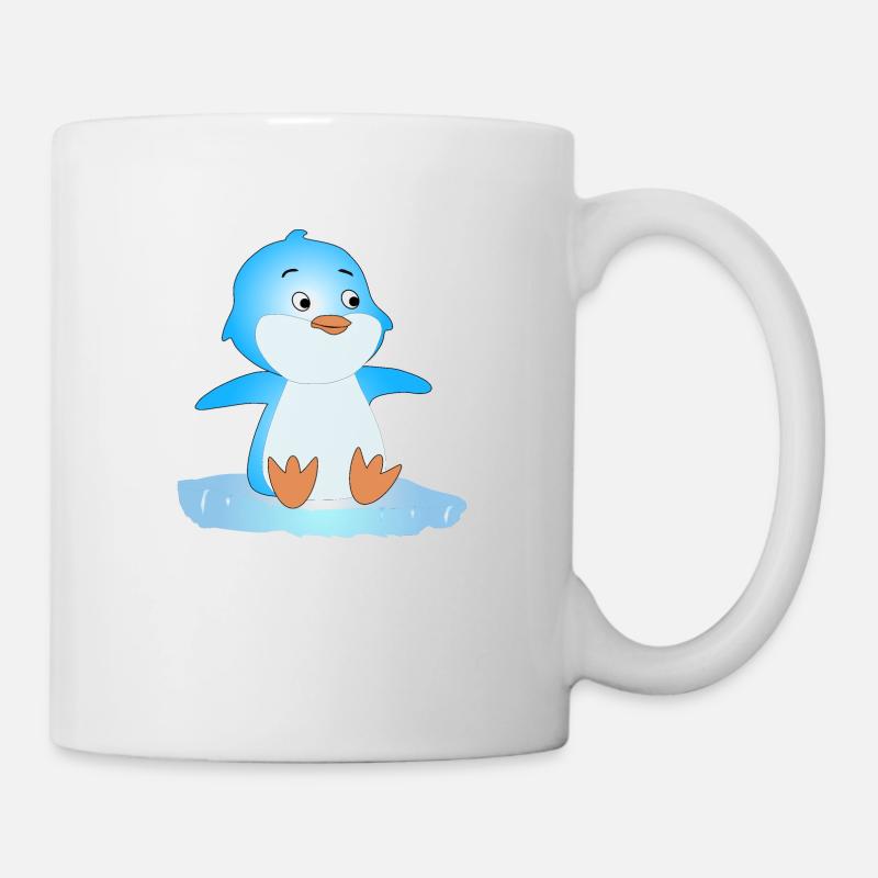 manchot - Mug blanc - blanc