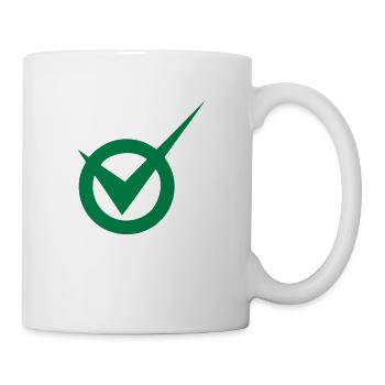 case coche ok valide okay cercle - Mug blanc - blanc - Droite
