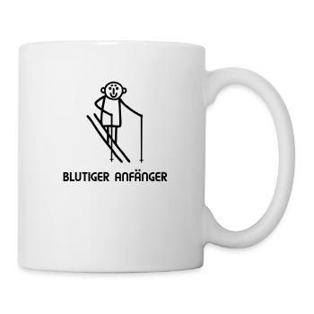 Skifahrer Anfänger - Tasse - Weiß - Rechts