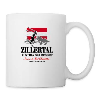 Zillertal Apline Ski - Austria - Österreich - Tasse - Weiß - Rechts