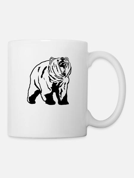 Grizzly - Bear - Bär - Tasse - Weiß