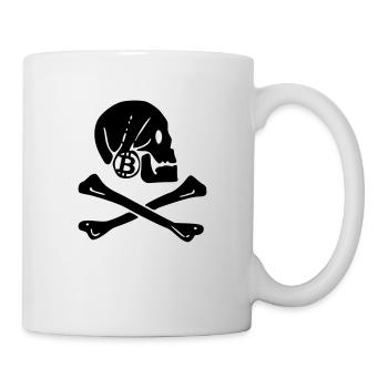 Bitcoin BTC Pirate revolution - Mug - white - Right