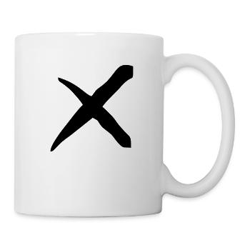 X Kreuz - Tasse - Weiß - Rechts