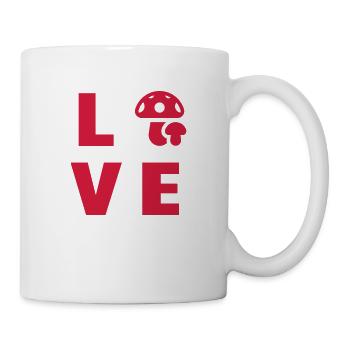 Mushroom / Champignon / Pilz / Picking - Mug - white - Right