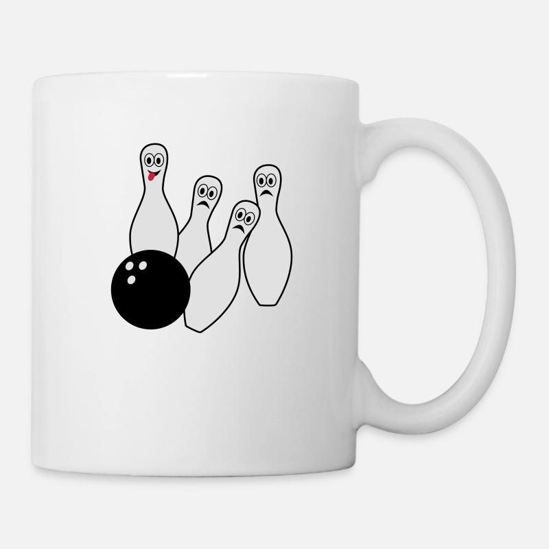 Bowling, Kegeln - Tasse - Weiß
