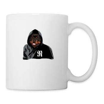 Rottweiler chien de race chien sport tête de chien - Mug blanc - blanc - Droite