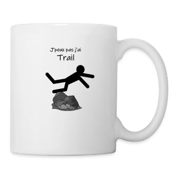 J ai trail - Mug blanc - blanc - Droite