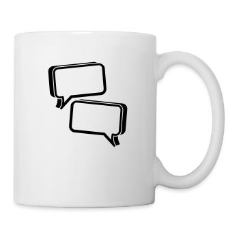 bubble chat - Mug - white - Right