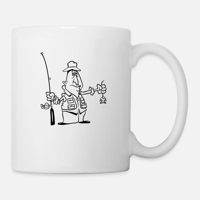 Fishing funny pitch - Mug - white