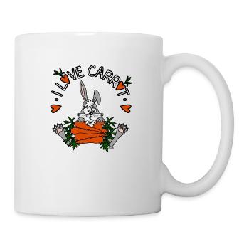 Rabbit, Rabbit Vegan Humor Vegan - Mug - white - Right