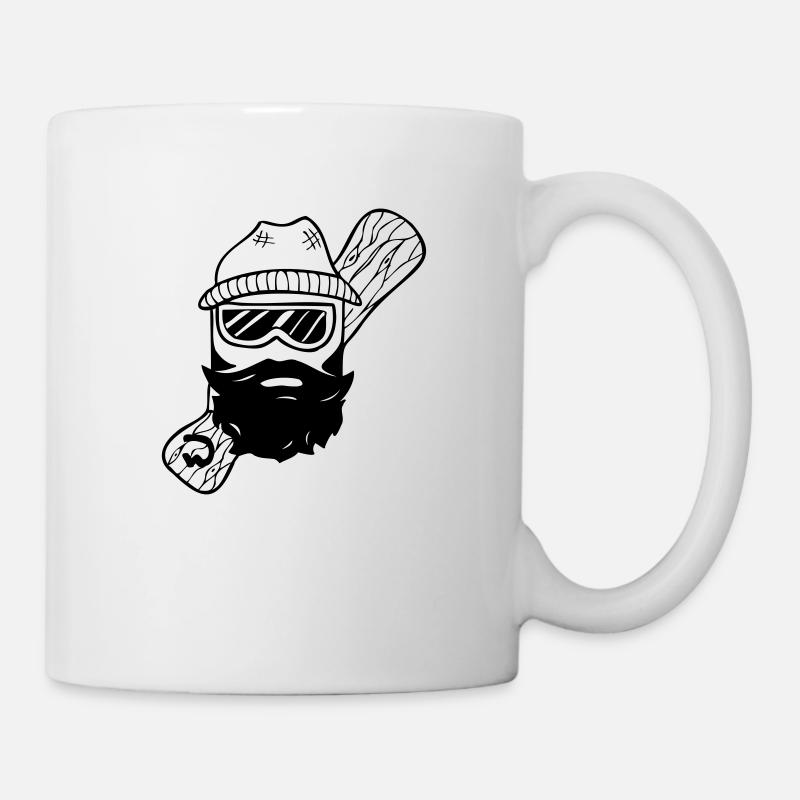 Pensionnaire de bois barbu - Mug blanc - blanc
