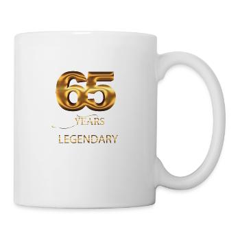 65. Geburtstag - Tasse - Weiß - Rechts