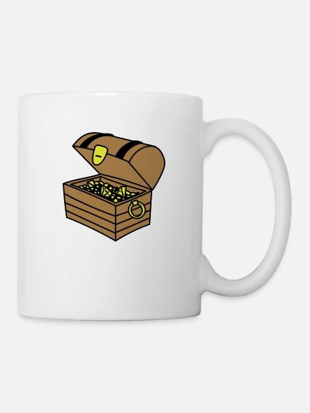 Schatzkiste - Tasse - Weiß