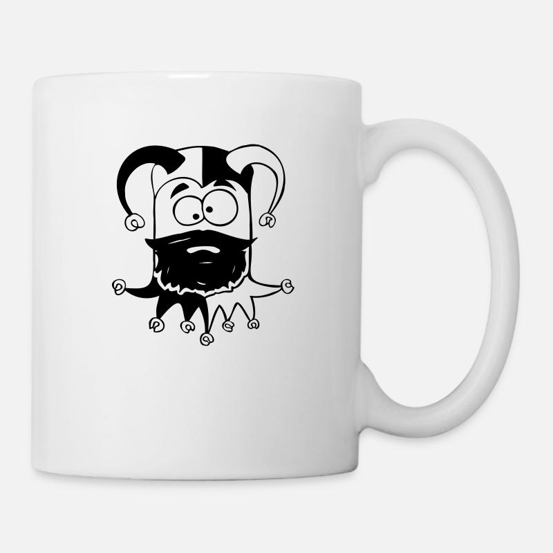 Jester squinting cube - Mug - white