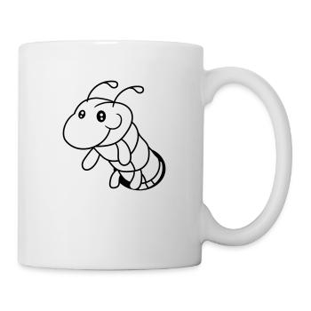 trou au sol caterpillar escargot rampant serpent d - Mug blanc - blanc - Droite