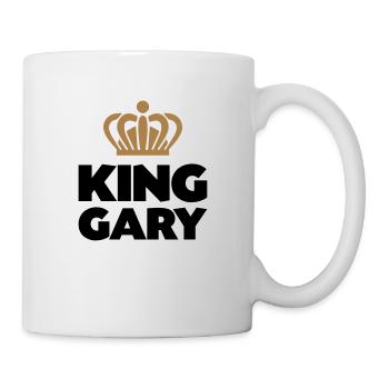 King gary name thing crown - Mug - white - Right
