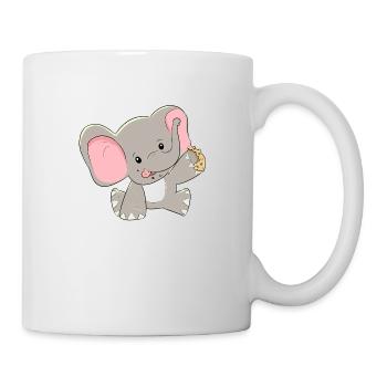 Elephant Elephants Baby Children Zoo Zoo Animals Cookies - Mug - white - Right