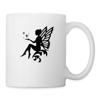 Fee in Deiner Wunschfarbe - Vektor - Tasse - Weiß - Rechts