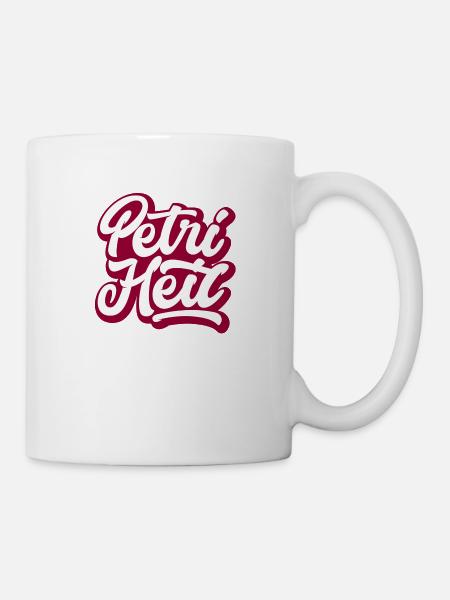 Petri Heil - Tasse - Weiß