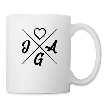 jga design herz design - Tasse - Weiß - Rechts