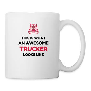 Trucker LKW Fahrer Routier Truck Camion Transport - Mug - white - Right
